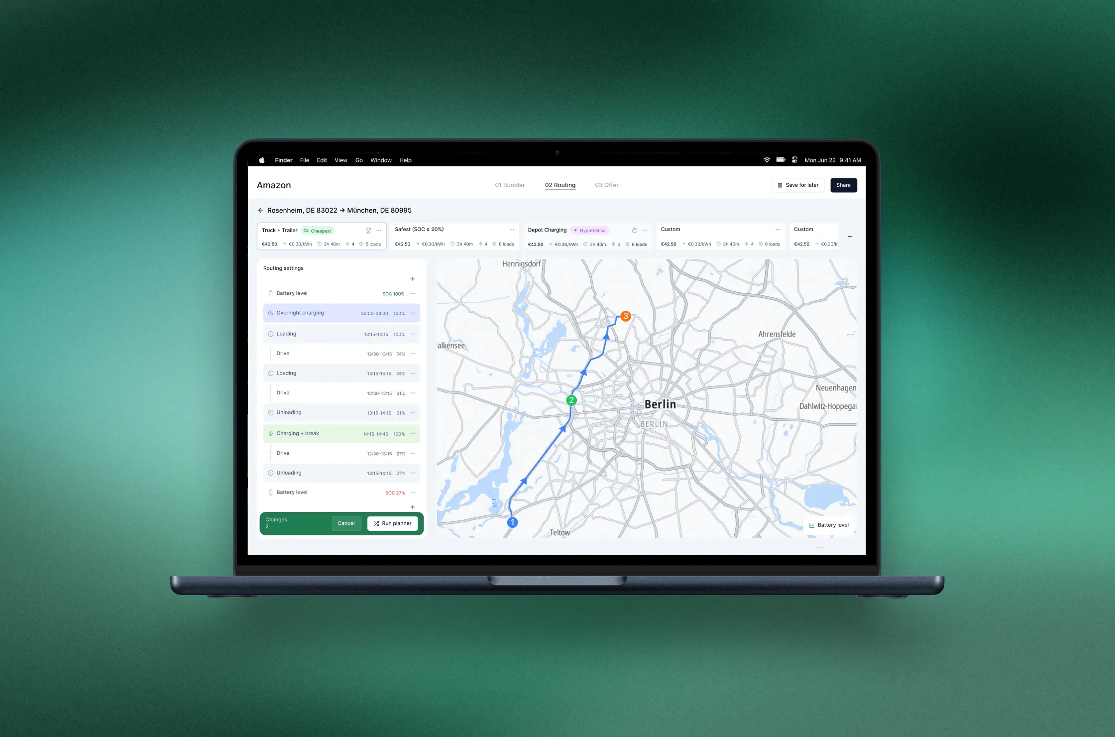 JUNA.VI, Load Bundler routing view